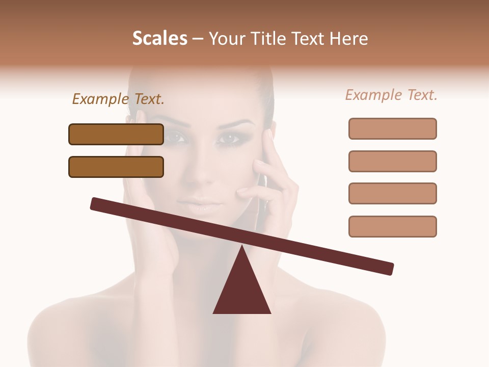 Woman Portrait Face PowerPoint Template