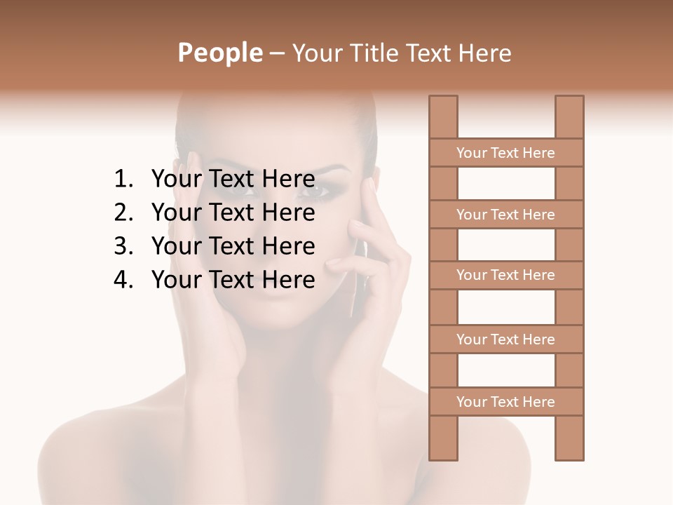 Woman Portrait Face PowerPoint Template