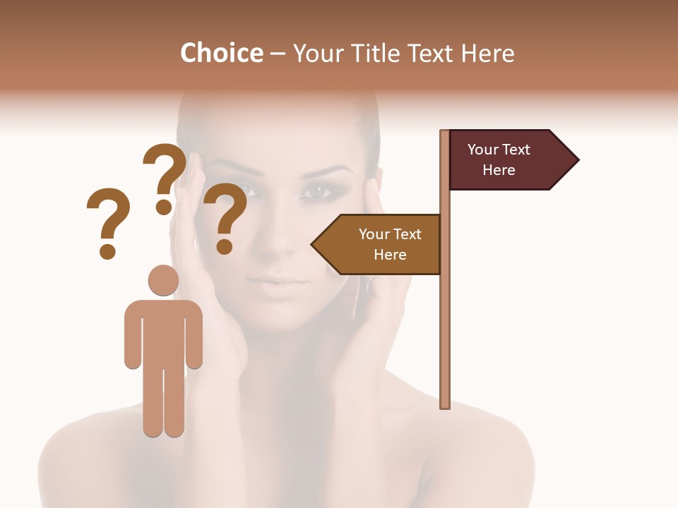 Woman Portrait Face PowerPoint Template