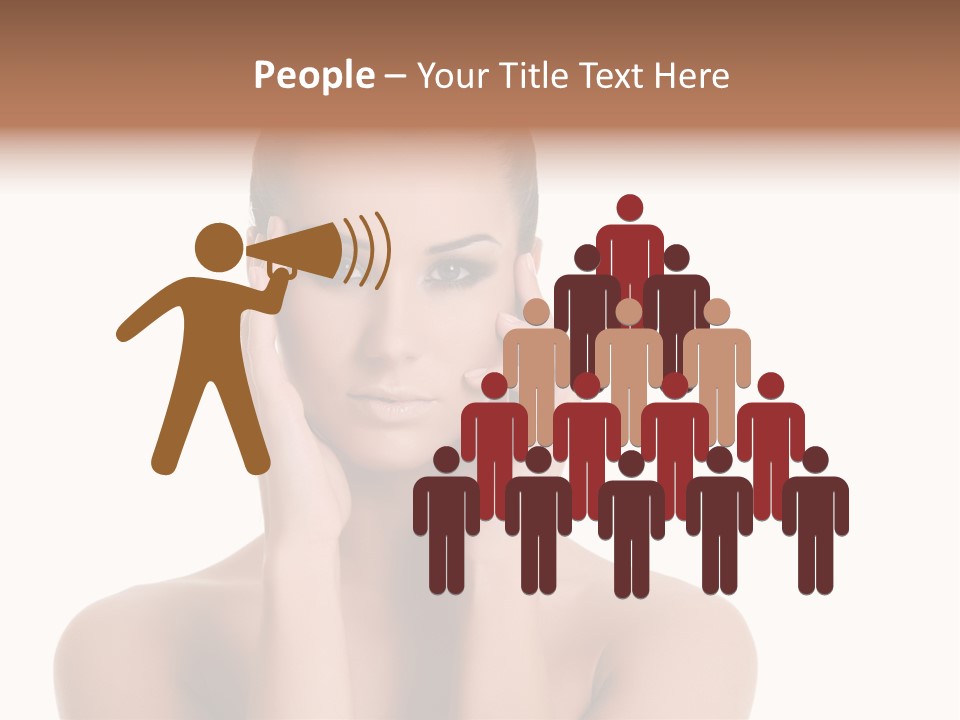 Woman Portrait Face PowerPoint Template