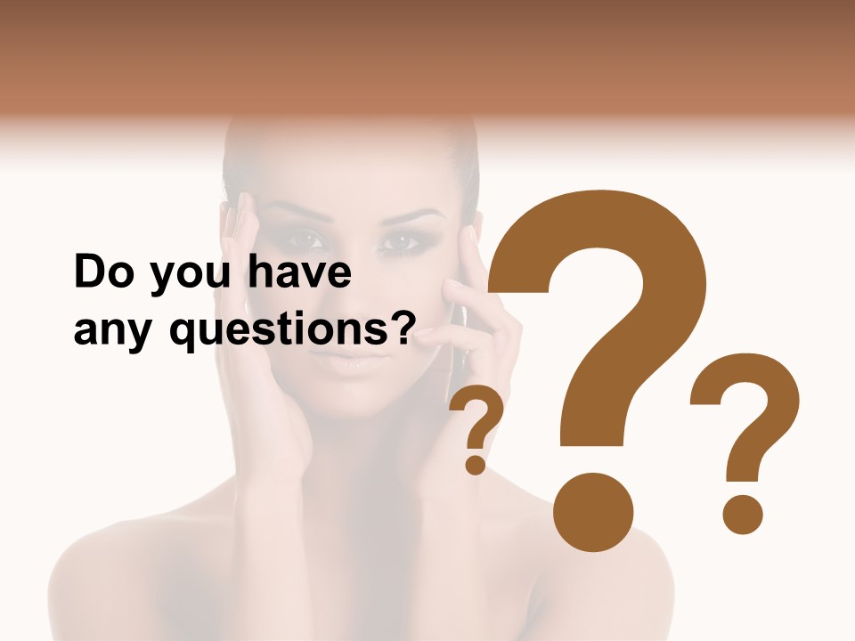 Woman Portrait Face PowerPoint Template