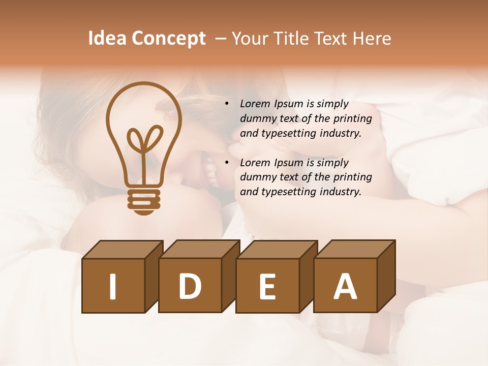 Love Baby Playing PowerPoint Template