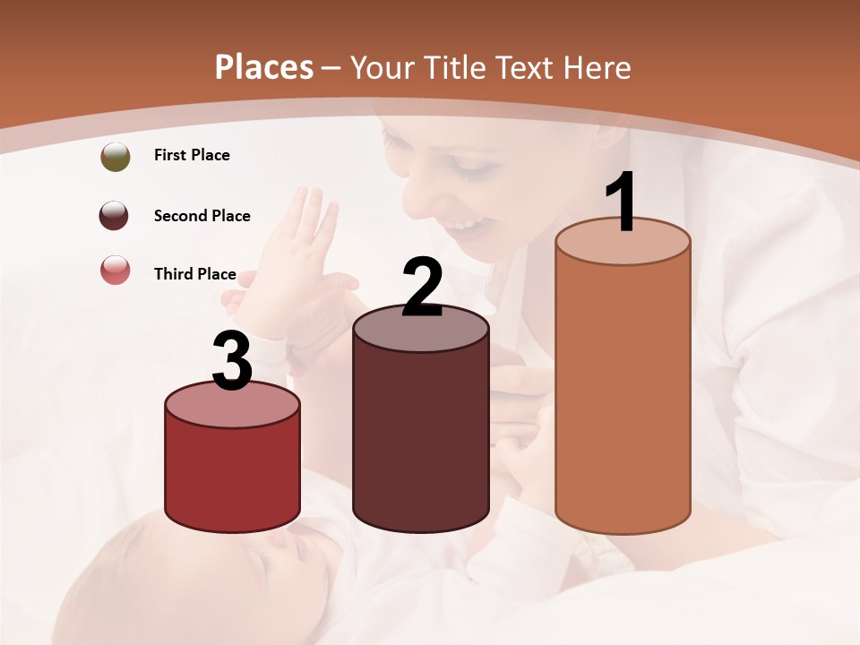 Bonding Two Baby PowerPoint Template