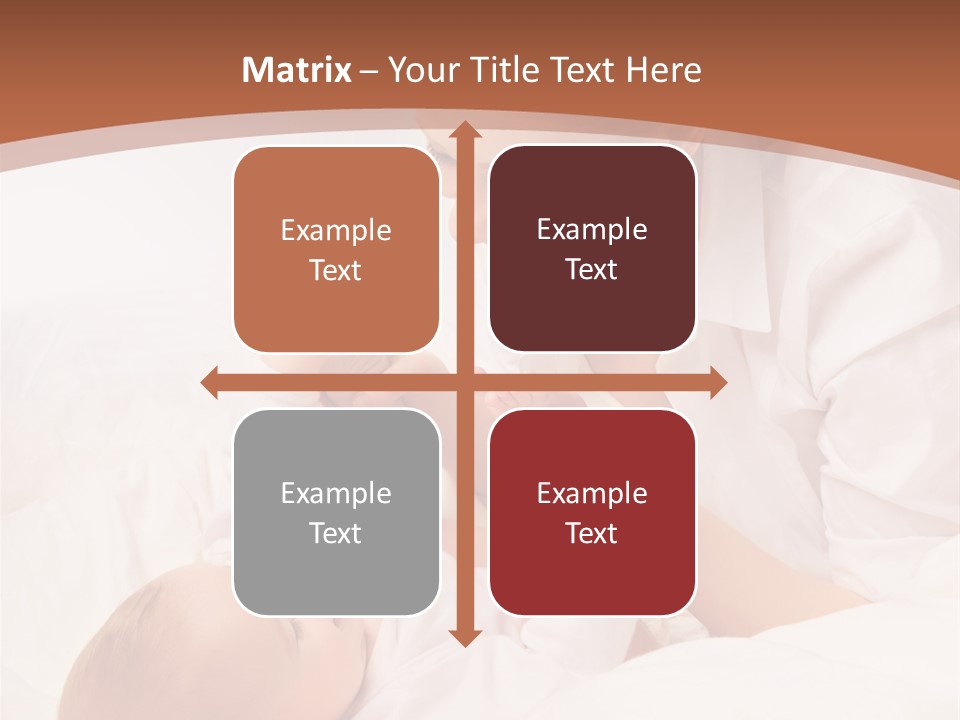 Bonding Two Baby PowerPoint Template