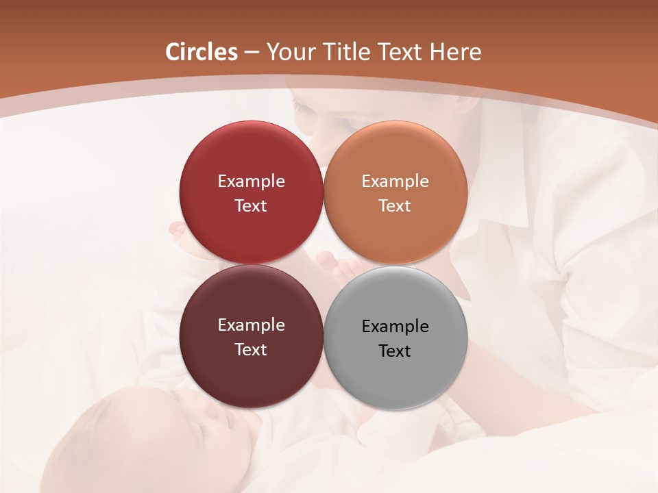 Bonding Two Baby PowerPoint Template