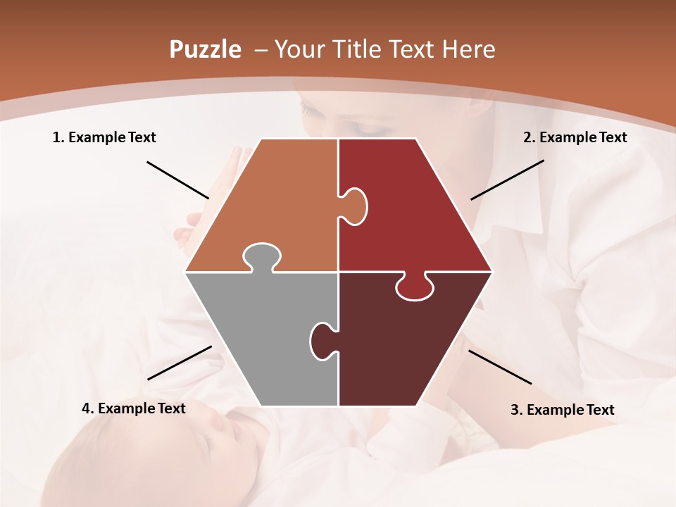 Bonding Two Baby PowerPoint Template