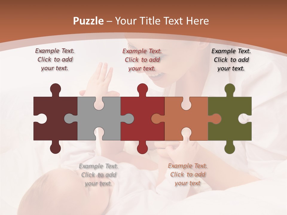 Bonding Two Baby PowerPoint Template