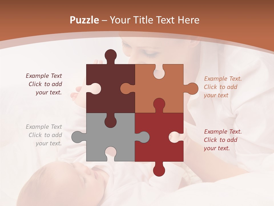 Bonding Two Baby PowerPoint Template