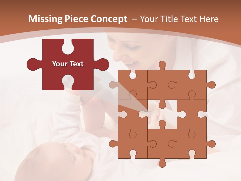 Bonding Two Baby PowerPoint Template