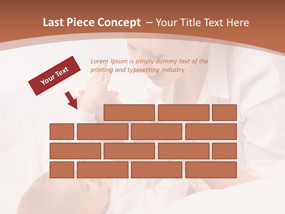 Bonding Two Baby PowerPoint Template