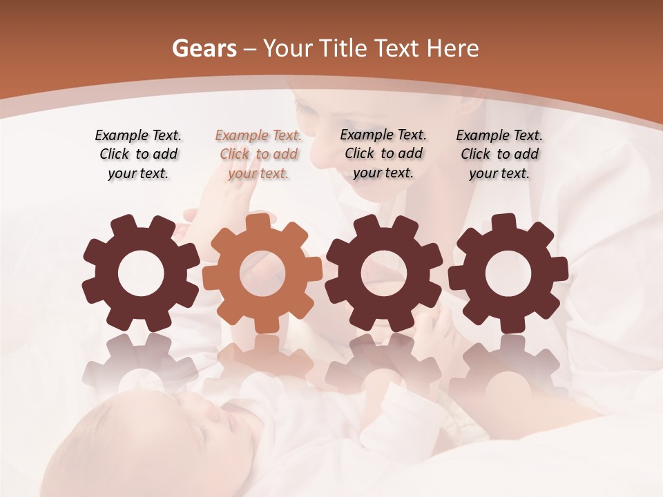Bonding Two Baby PowerPoint Template