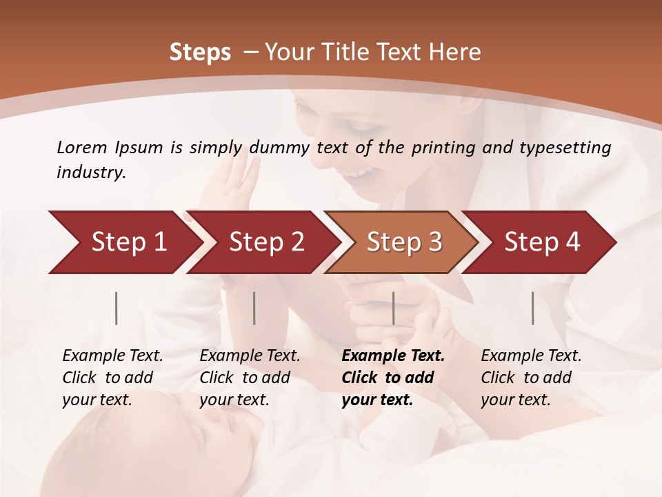 Bonding Two Baby PowerPoint Template