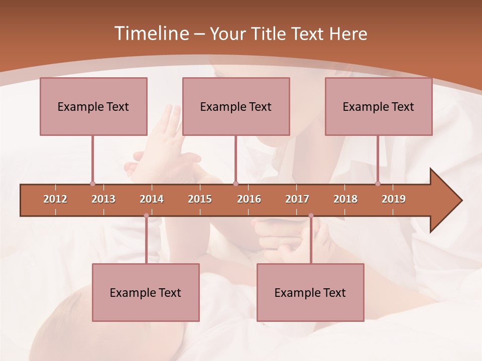 Bonding Two Baby PowerPoint Template