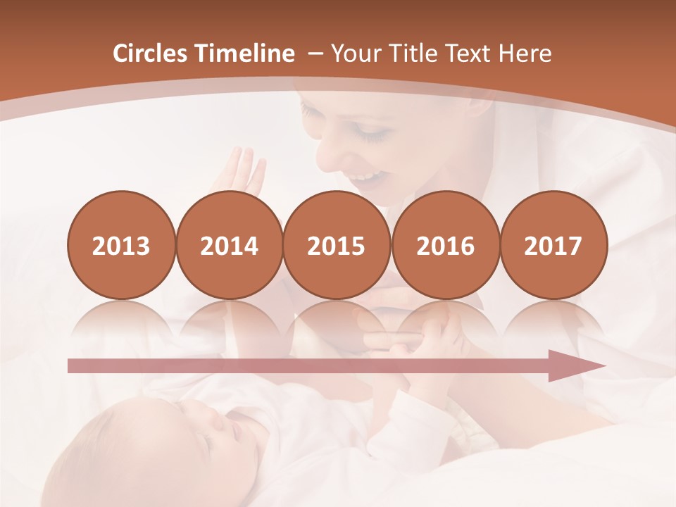 Bonding Two Baby PowerPoint Template