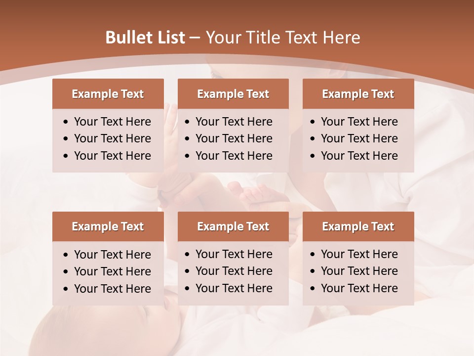 Bonding Two Baby PowerPoint Template