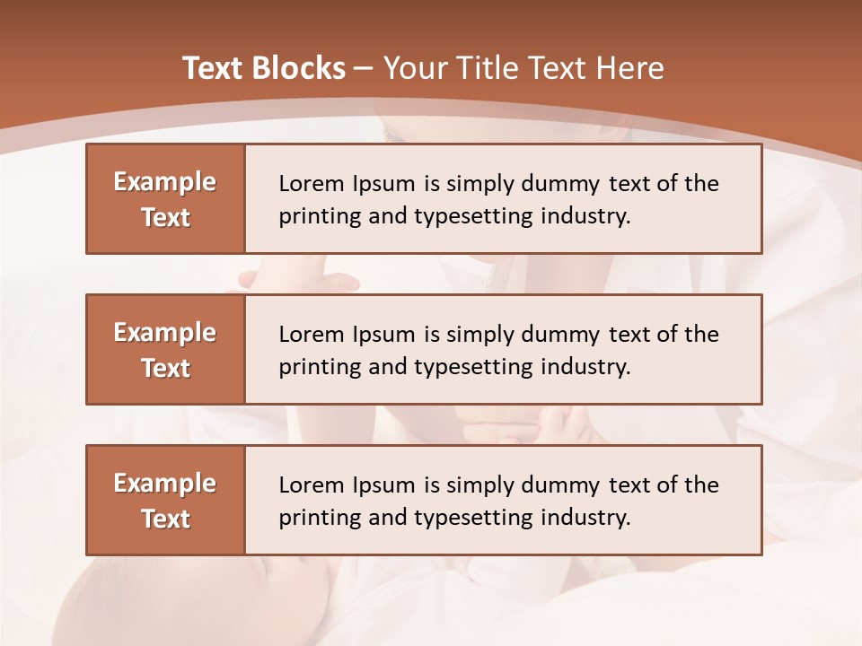 Bonding Two Baby PowerPoint Template