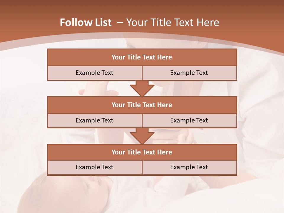 Bonding Two Baby PowerPoint Template