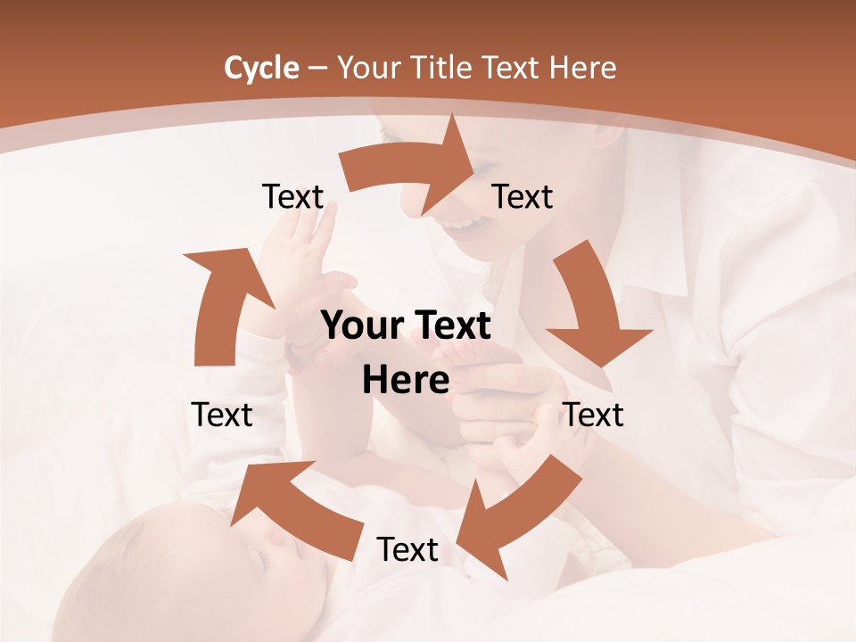 Bonding Two Baby PowerPoint Template