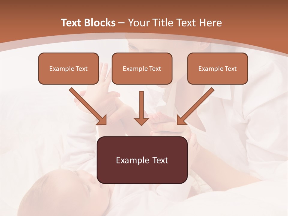 Bonding Two Baby PowerPoint Template