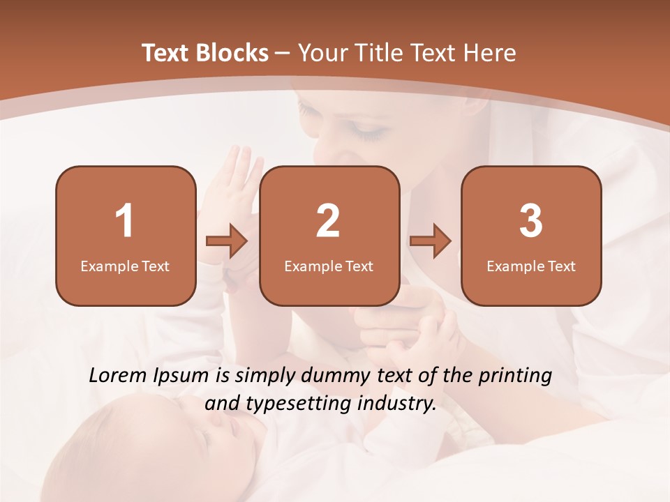 Bonding Two Baby PowerPoint Template