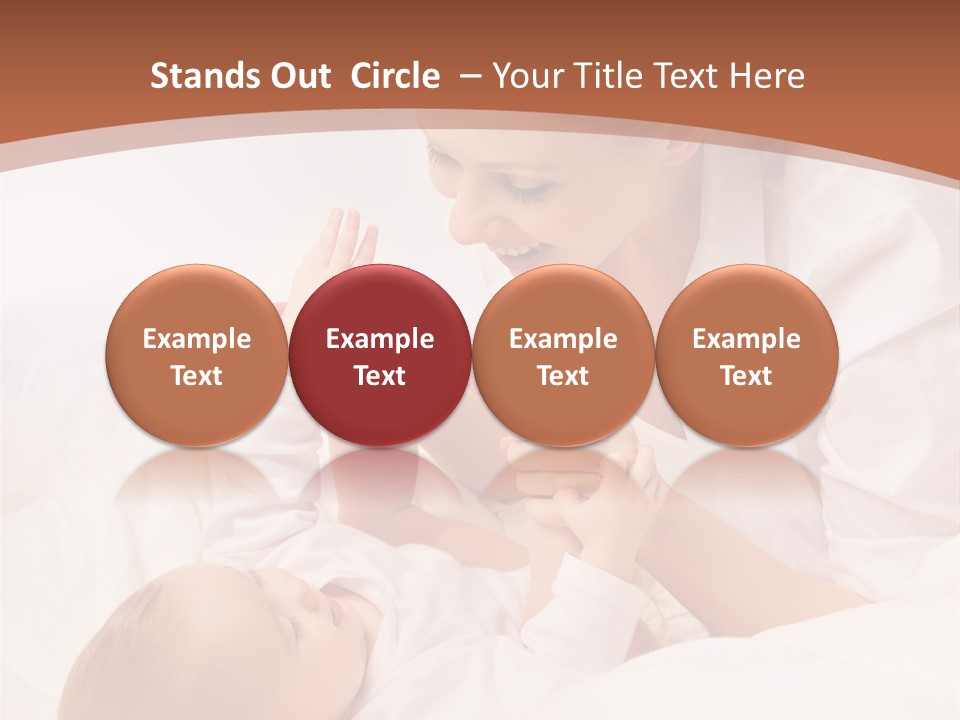 Bonding Two Baby PowerPoint Template