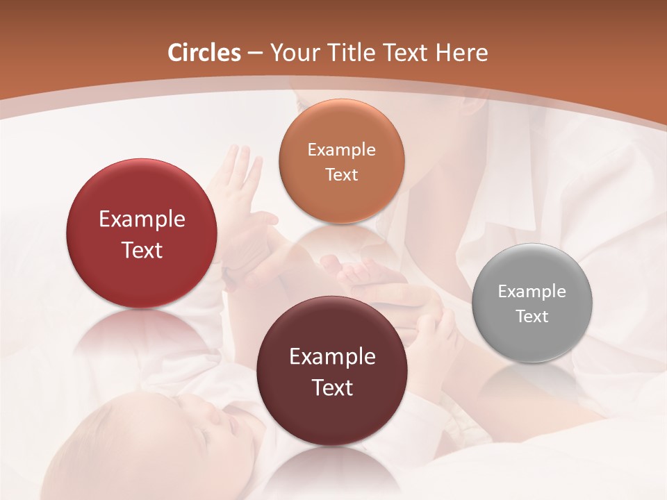 Bonding Two Baby PowerPoint Template
