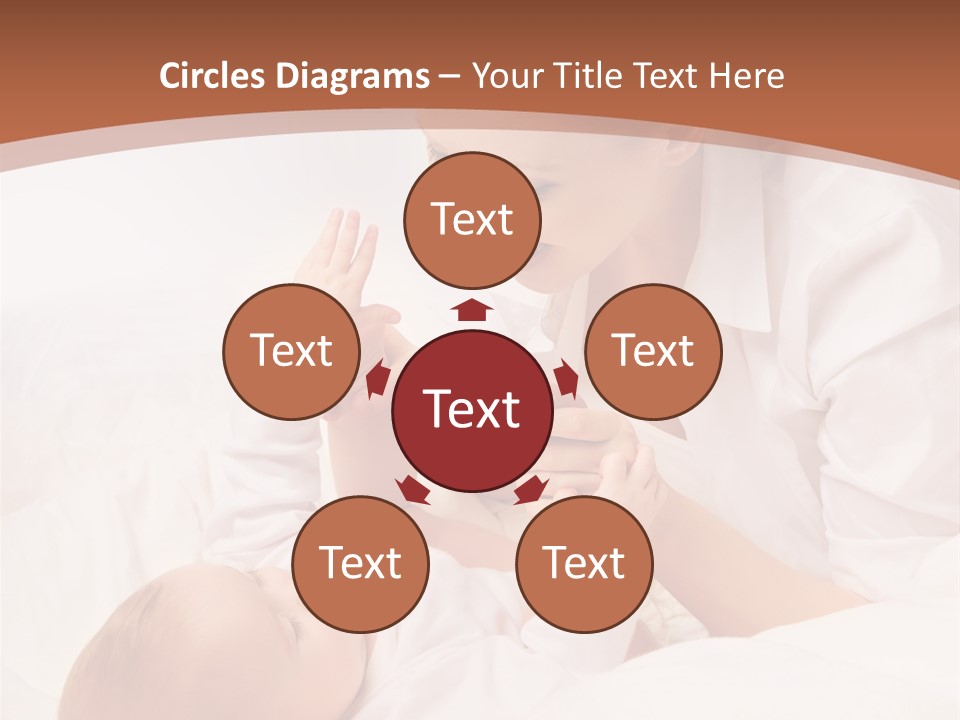 Bonding Two Baby PowerPoint Template