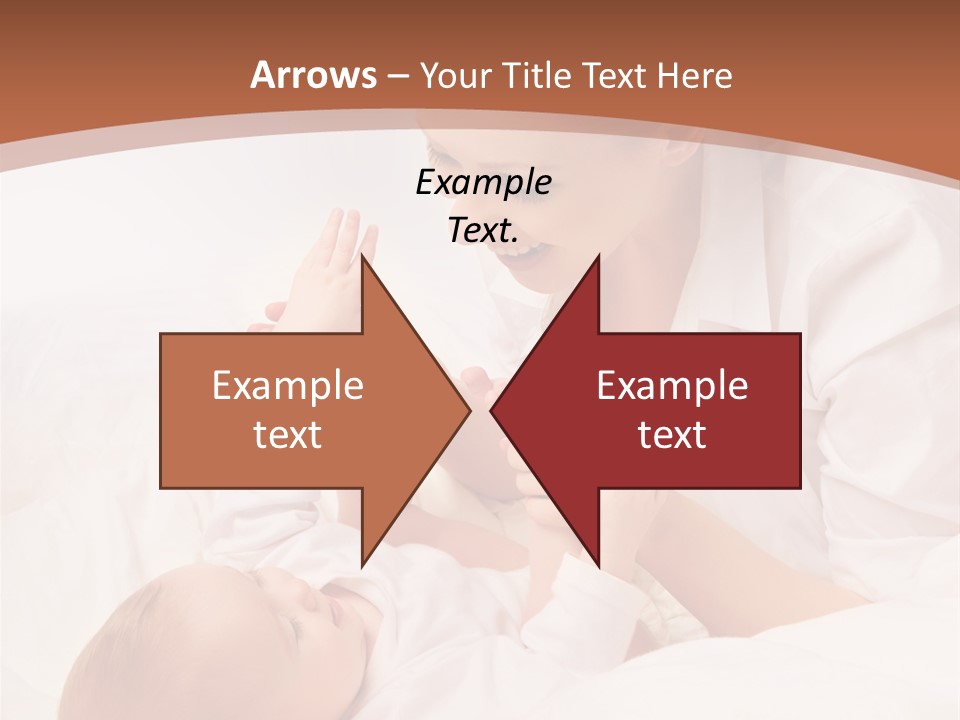 Bonding Two Baby PowerPoint Template