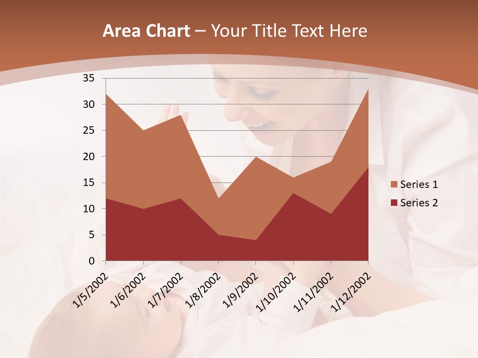 Bonding Two Baby PowerPoint Template