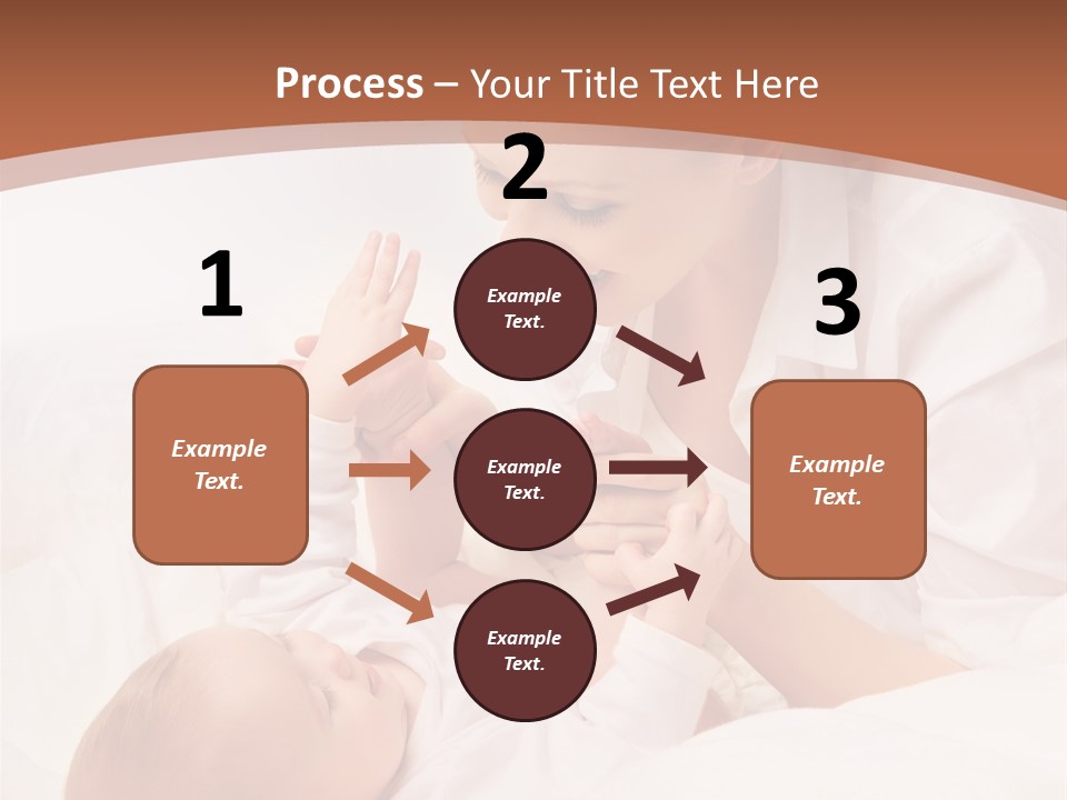 Bonding Two Baby PowerPoint Template