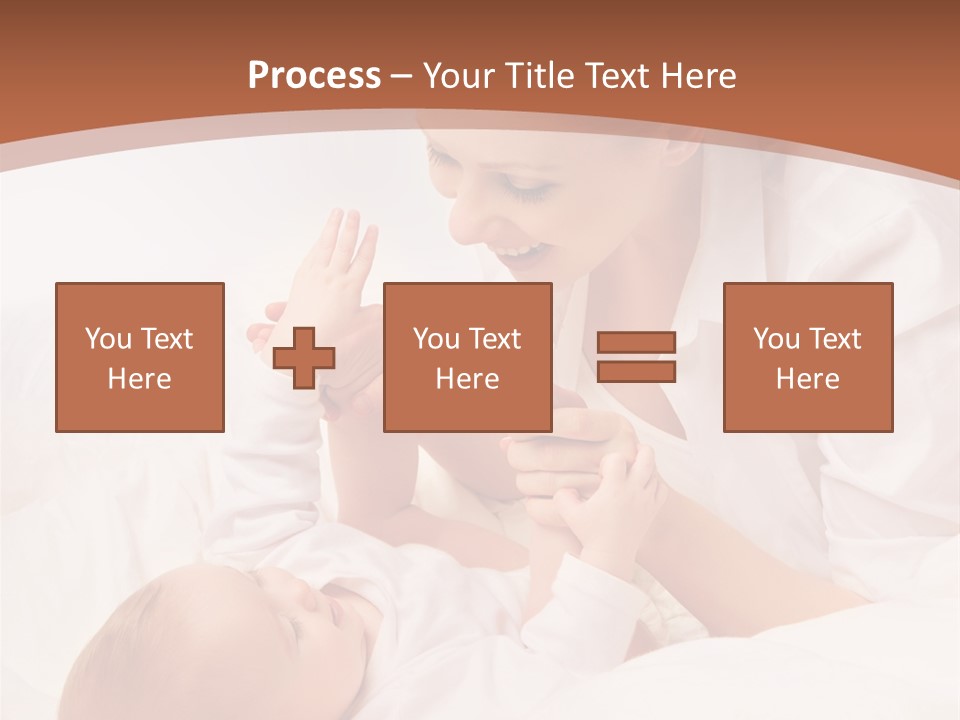Bonding Two Baby PowerPoint Template