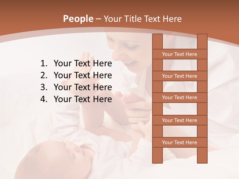 Bonding Two Baby PowerPoint Template