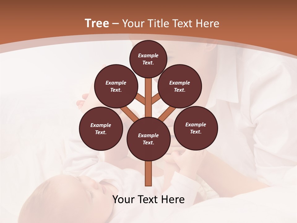 Bonding Two Baby PowerPoint Template