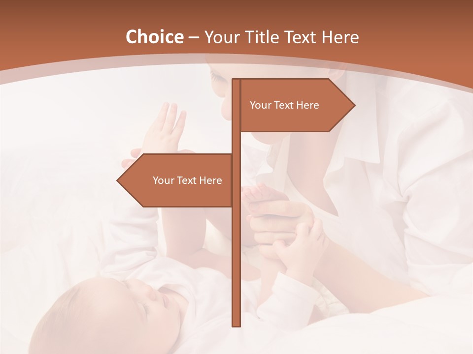 Bonding Two Baby PowerPoint Template