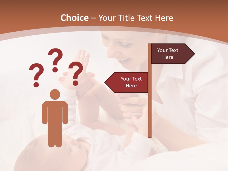 Bonding Two Baby PowerPoint Template