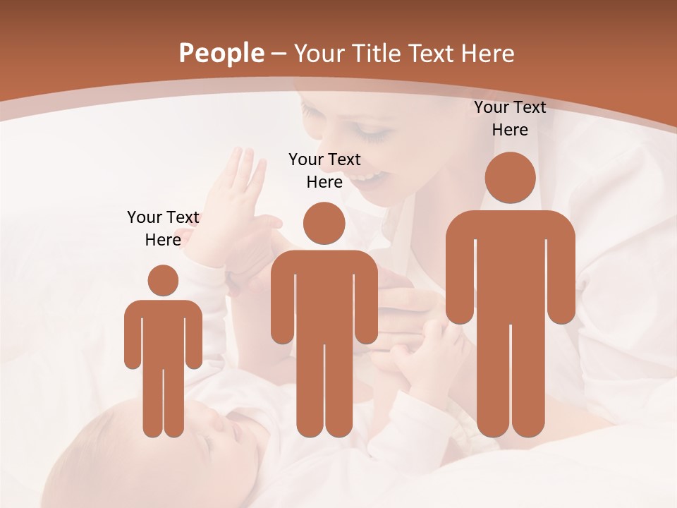 Bonding Two Baby PowerPoint Template