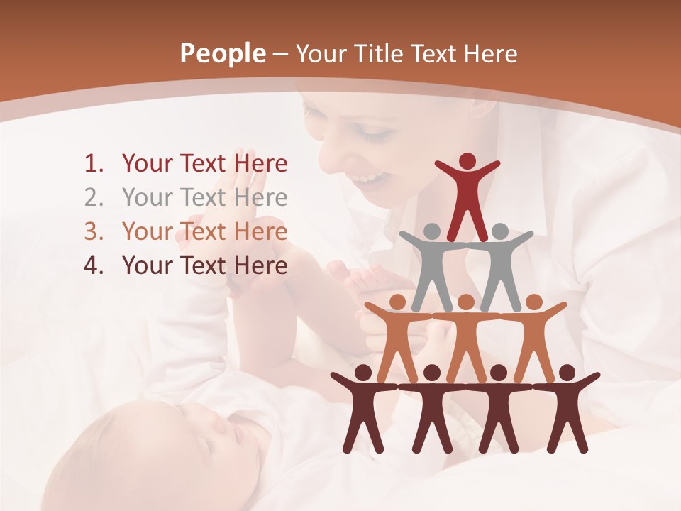 Bonding Two Baby PowerPoint Template