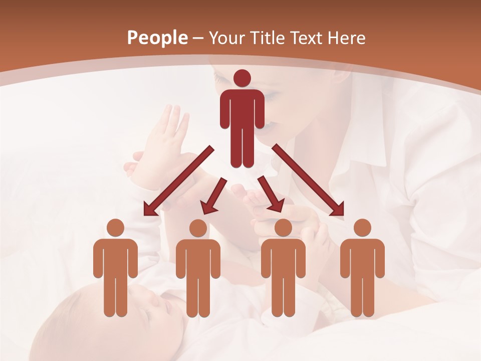 Bonding Two Baby PowerPoint Template