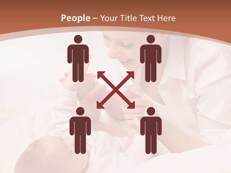 Bonding Two Baby PowerPoint Template