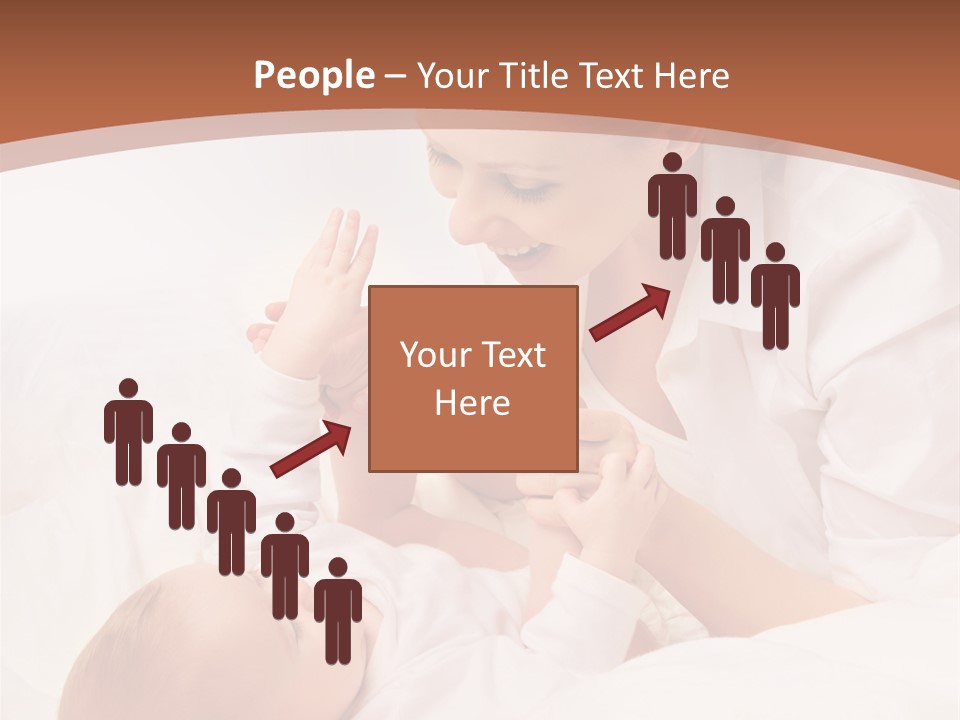 Bonding Two Baby PowerPoint Template