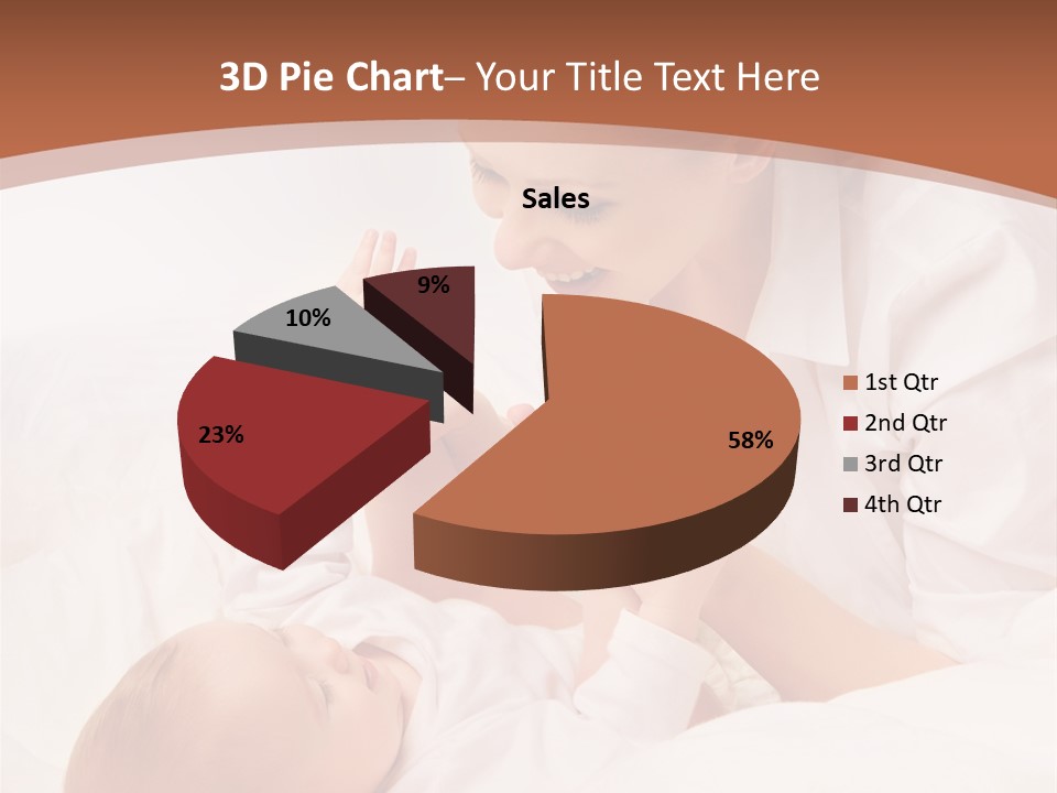 Bonding Two Baby PowerPoint Template