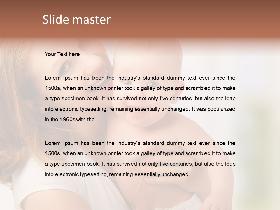 Parent Childhood Portrait PowerPoint Template