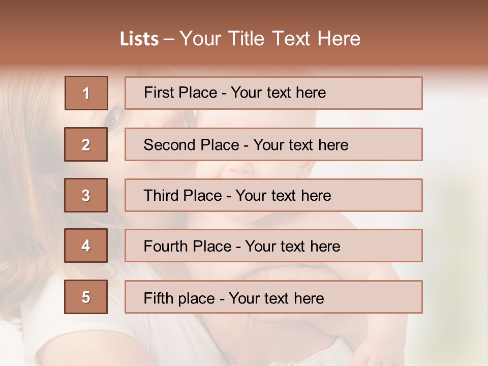 Parent Childhood Portrait PowerPoint Template