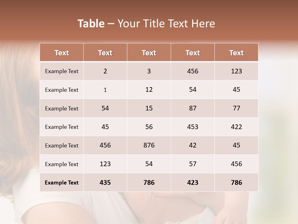 Parent Childhood Portrait PowerPoint Template