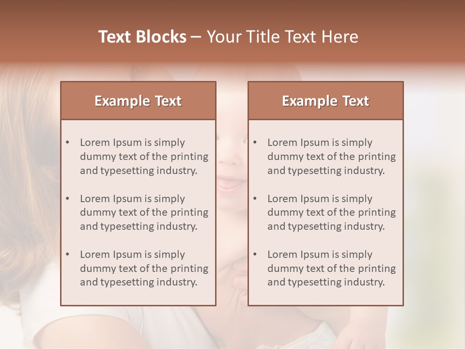 Parent Childhood Portrait PowerPoint Template