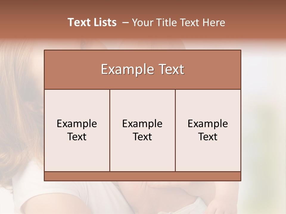 Parent Childhood Portrait PowerPoint Template