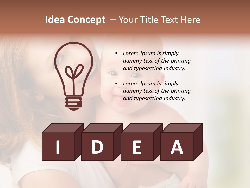 Parent Childhood Portrait PowerPoint Template