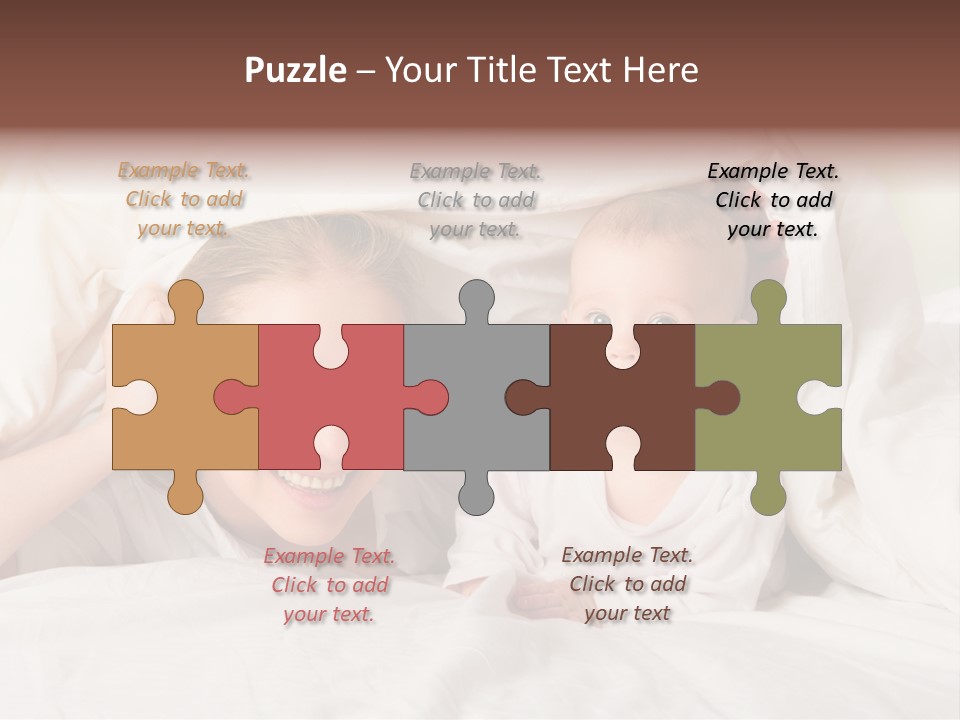 Woman Parents Infant PowerPoint Template