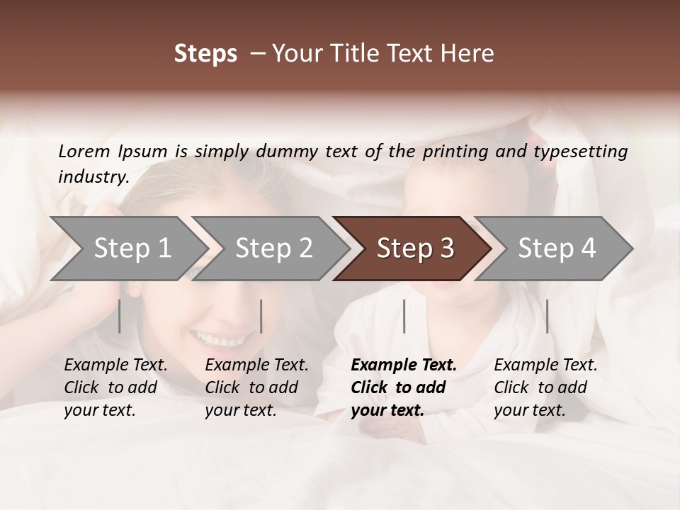 Woman Parents Infant PowerPoint Template