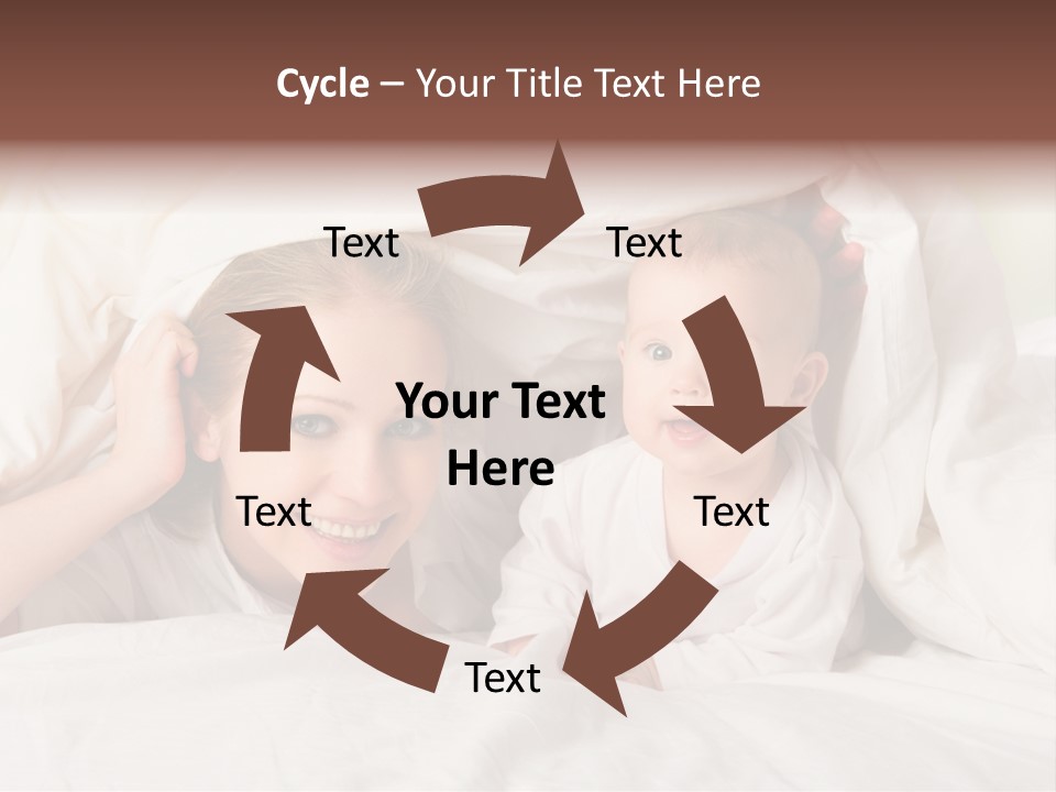 Woman Parents Infant PowerPoint Template